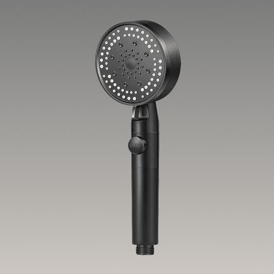 Showery® 5 Modes High Pressure Shower Head - Black1Showery UK