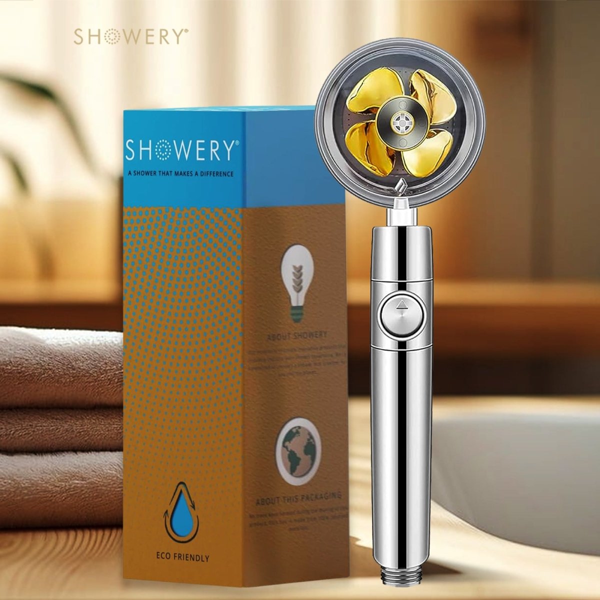 Showery® Turbo Shower Head: High Performance Technology3Showery UK