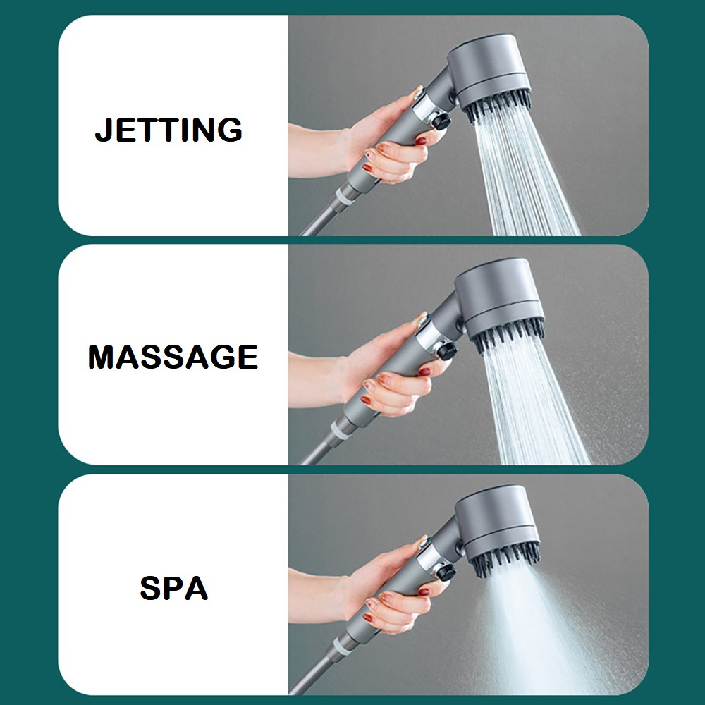 Showery® Ecoflow Massage Shower Head4Showery UK