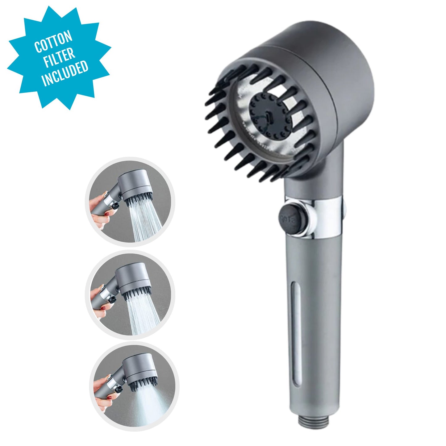 Showery® Ecoflow Massage Shower Head7Showery UK