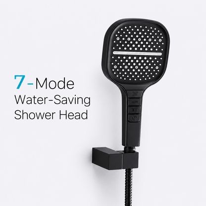 Showery® 7 Mode Water Saving Piano Shower Head