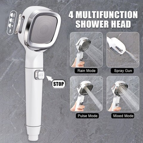 Showery® 4 in 1 High Pressure Shower Head7Showery UK