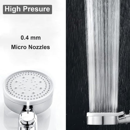 Showery® 5 Mode High Pressure Shower Head - Chrome/Silver8Showery UK