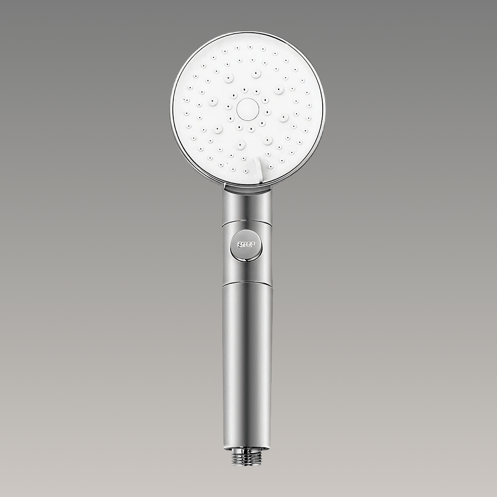 ® 5 Mode High Pressure Shower Head Chrome Silver