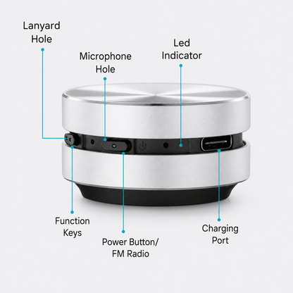 Showery® Beat 2.0 Waterproof Bluetooth Bathroom & Shower Speaker11Showery UK