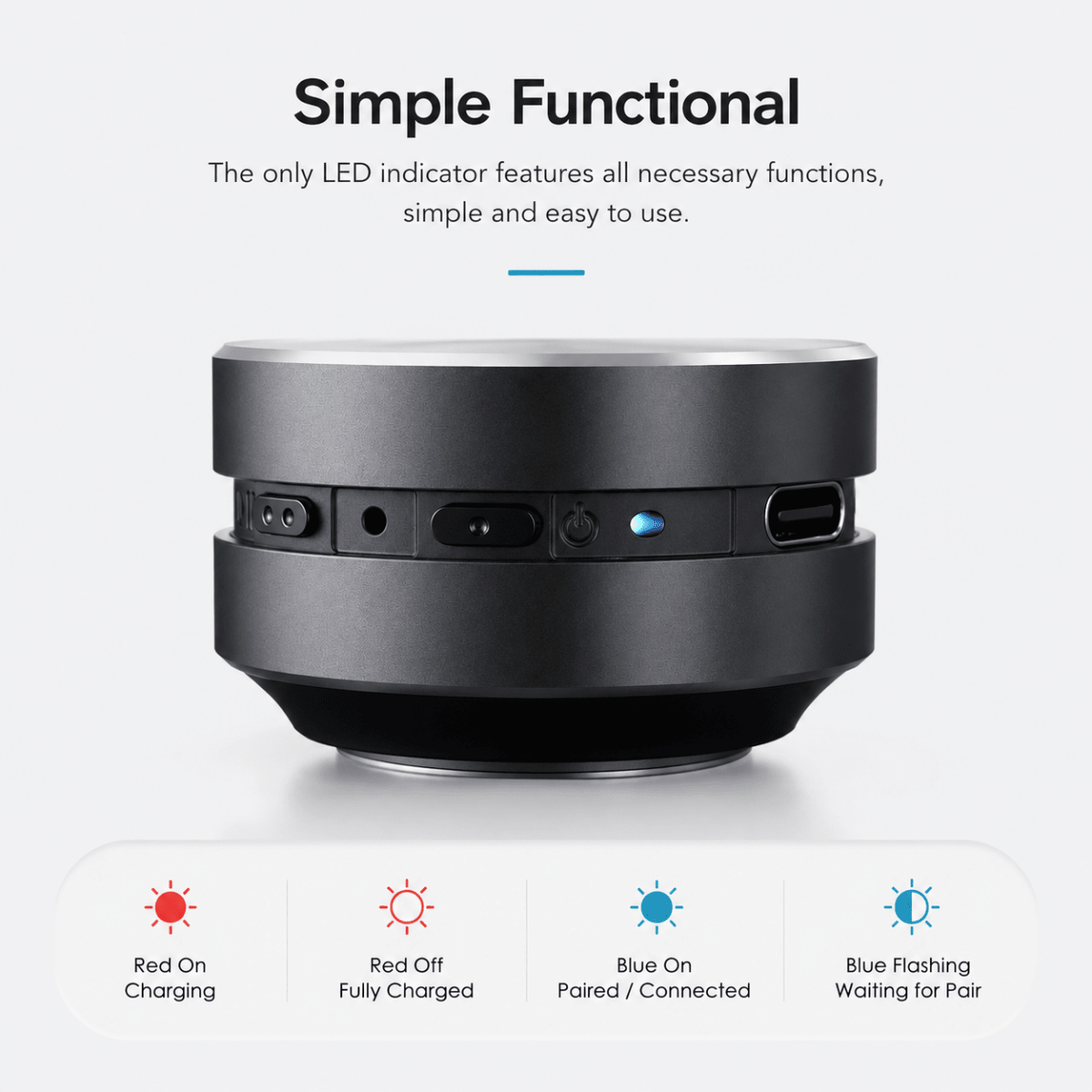 Showery® Beat 2.0 Waterproof Bluetooth Bathroom & Shower Speaker5Showery UK
