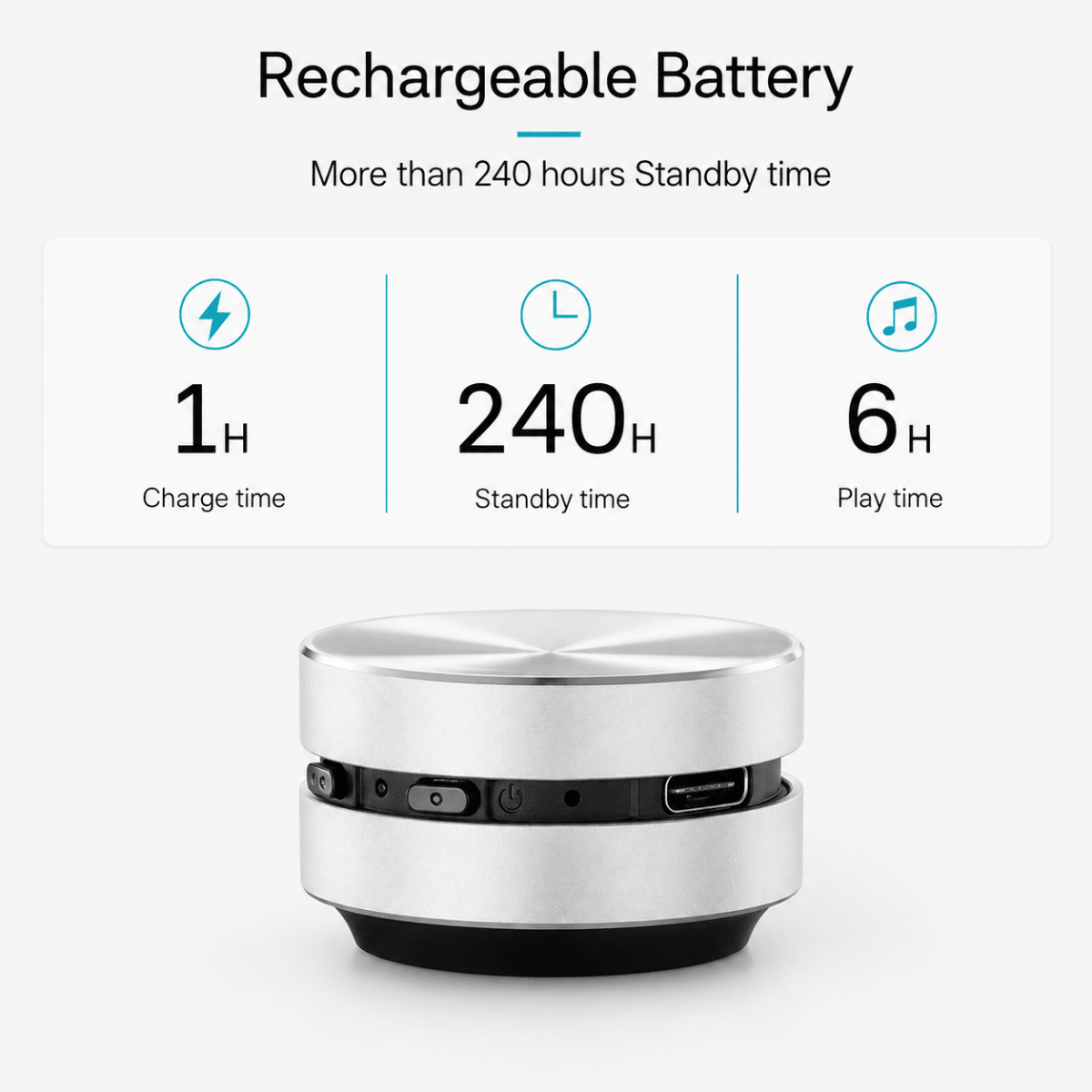Showery® Beat 2.0 Waterproof Bluetooth Bathroom & Shower Speaker10Showery UK