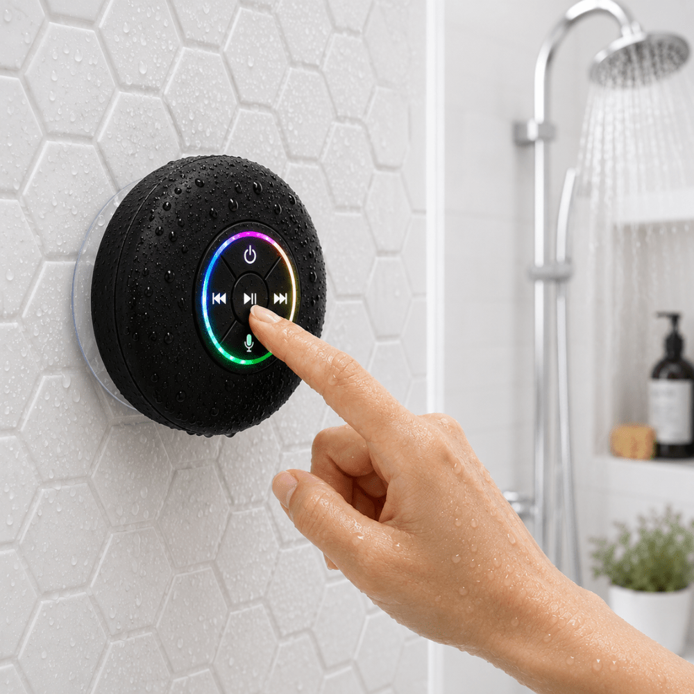 Showery® Beat Waterproof Bluetooth Bathroom & Shower Speaker2Showery UK