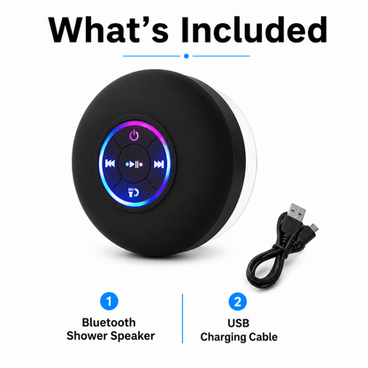 Showery® Beat Waterproof Bluetooth Bathroom & Shower Speaker9Showery UK