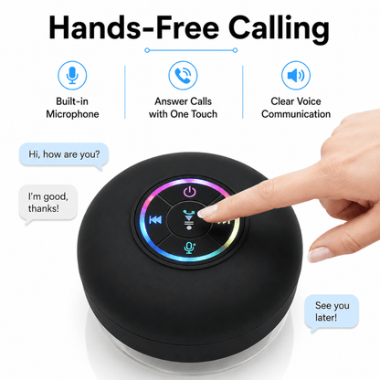 Showery® Beat Waterproof Bluetooth Bathroom & Shower Speaker7Showery UK