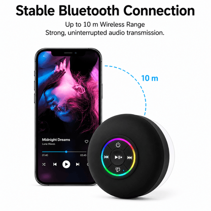 Showery® Beat Waterproof Bluetooth Bathroom & Shower Speaker5Showery UK