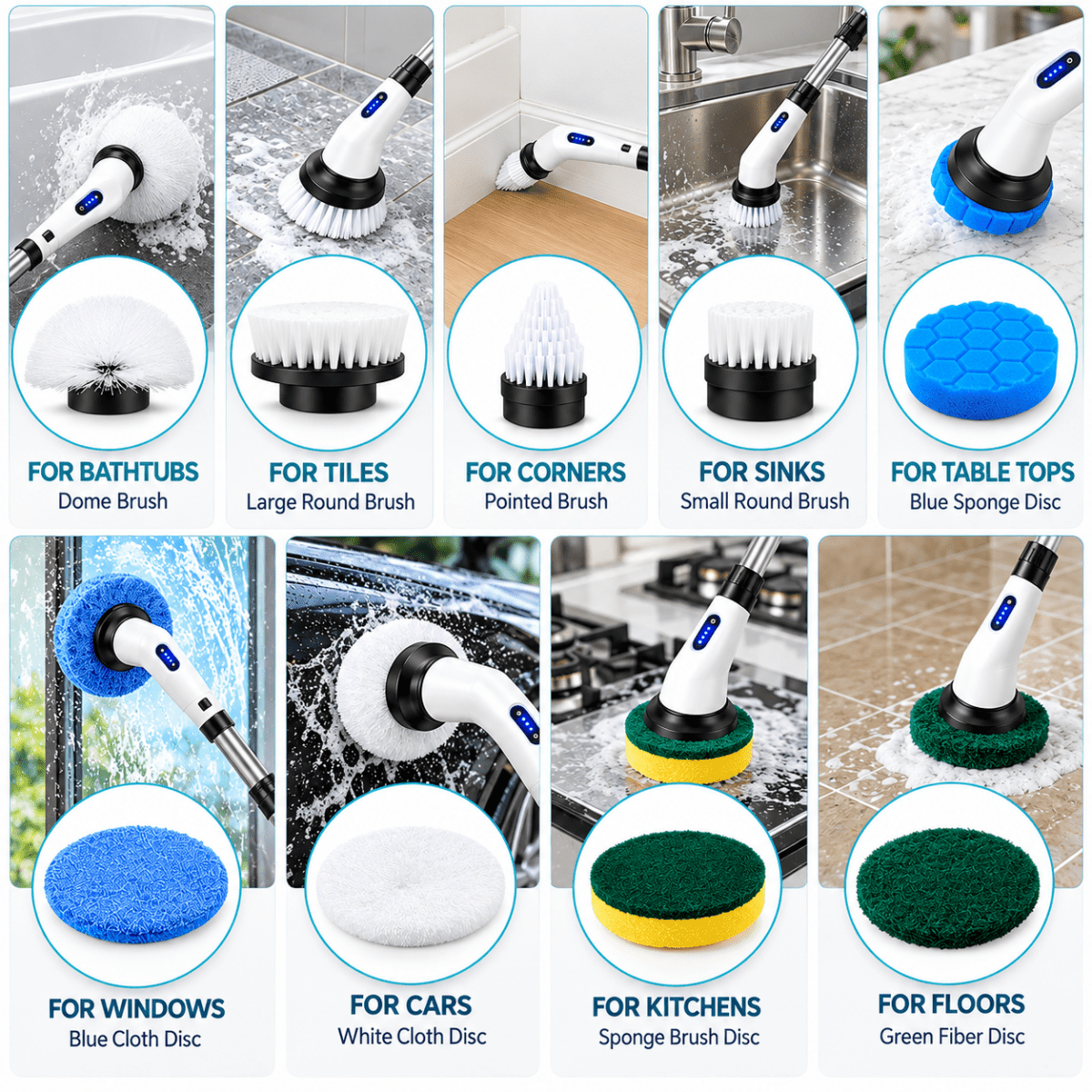 Showery® EasyScrub Cordless Electric Bathroom Cleaner2Showery UK