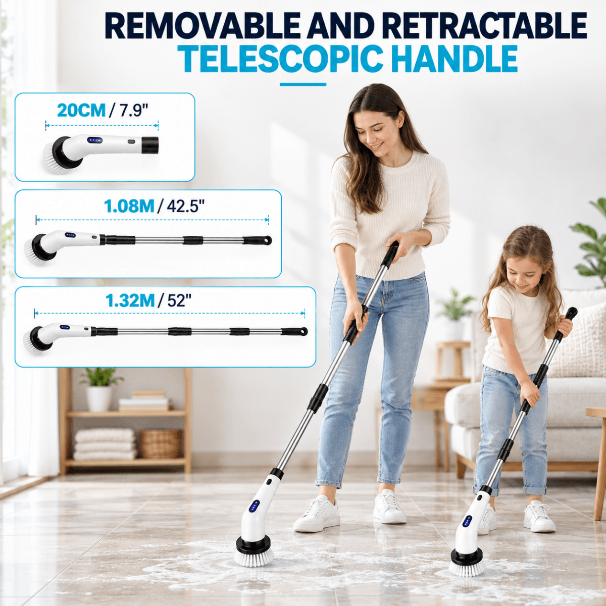 Showery® EasyScrub Cordless Electric Bathroom Cleaner7Showery UK
