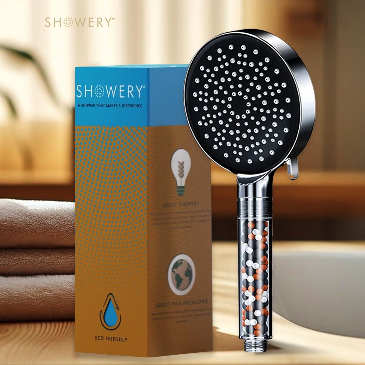 Showery® EcoFlow 2.0 - Best Shower Head For Low Water Pressure3Showery UK