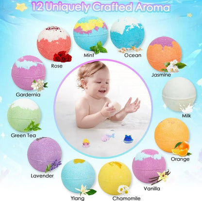 Showery® Happy Splash Bath Bomb Set (12 Pack)3Showery UK