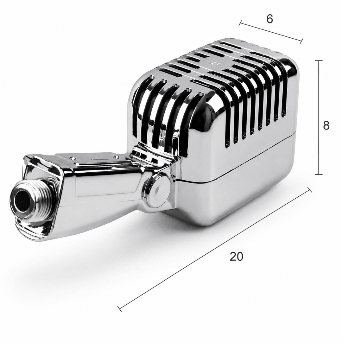 Showery® Microphone High Pressure Shower Head4Showery UK