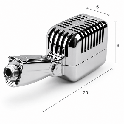 Showery® Microphone High Pressure Shower Head4Showery UK