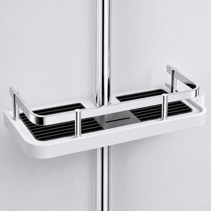 Showery® No Drill Shower Caddy - Effortless Shower Rail Installation1Showery UK