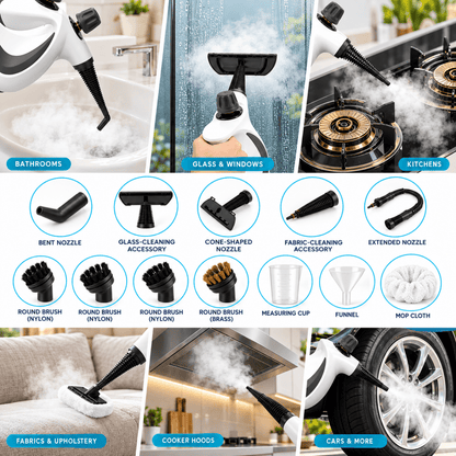 Showery® Steam Pro – Professional Handheld Steam Cleaner3Showery UK