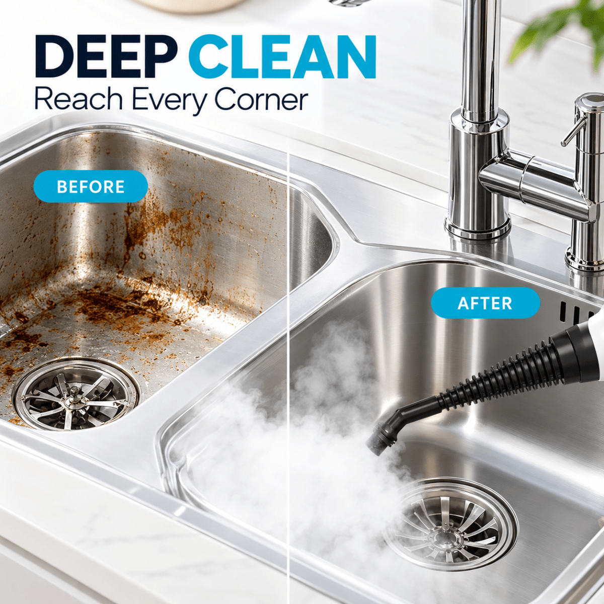 Showery® Steam Pro – Professional Handheld Steam Cleaner5Showery UK