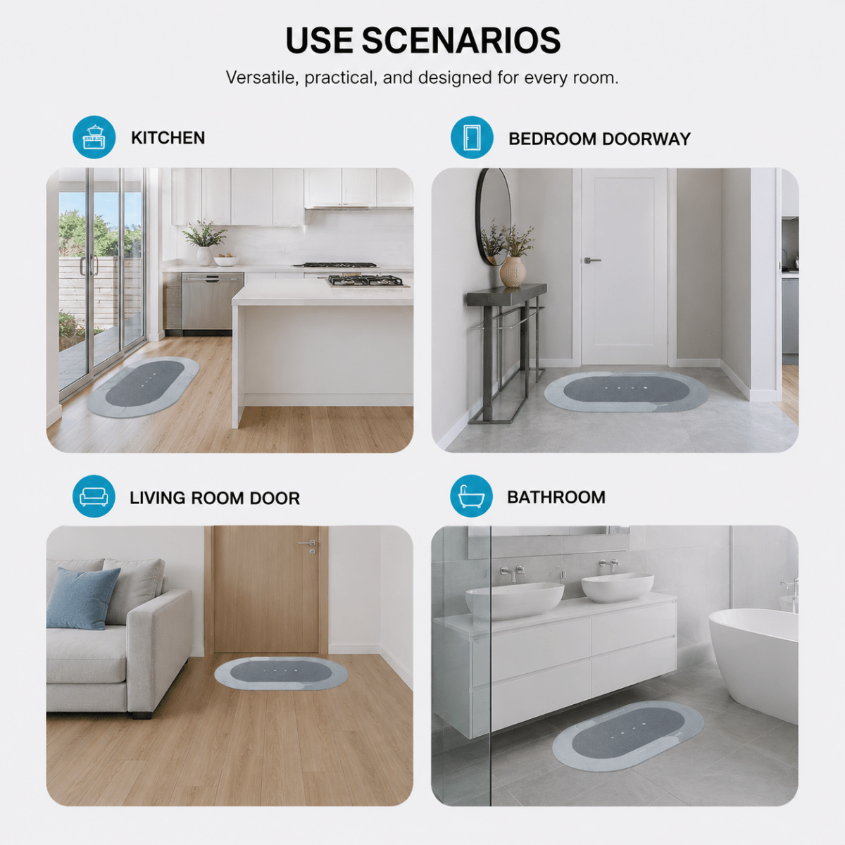 Showery® Super Non Slip Bath Mat13Showery UK