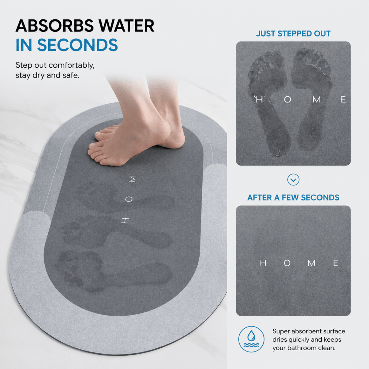 Showery® Super Non Slip Bath Mat5Showery UK