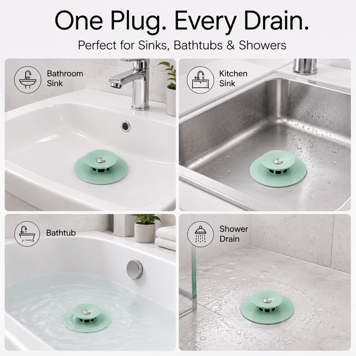 Showery® Ultimate Drain Plug3Showery UK