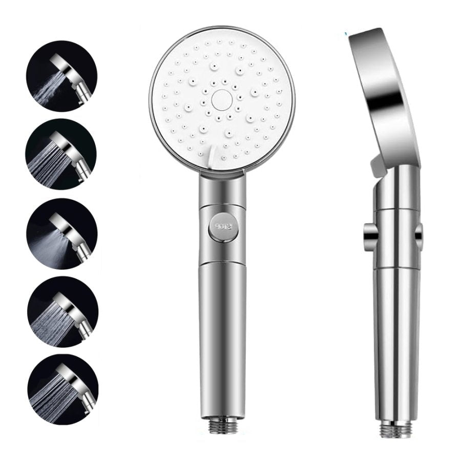 Showery 5 Modes High Pressure Shower Head - Chrome – Showery UK