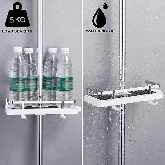 Showery® No Drill Shower Caddy - Effortless Shower Rail Installation3Showery UK