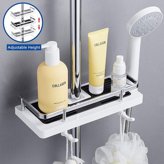 Showery® No Drill Shower Caddy - Effortless Shower Rail Installation5Showery UK