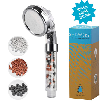 Showery® Ionic 3 Mode Water Softening Electric Shower Head4Showery UK