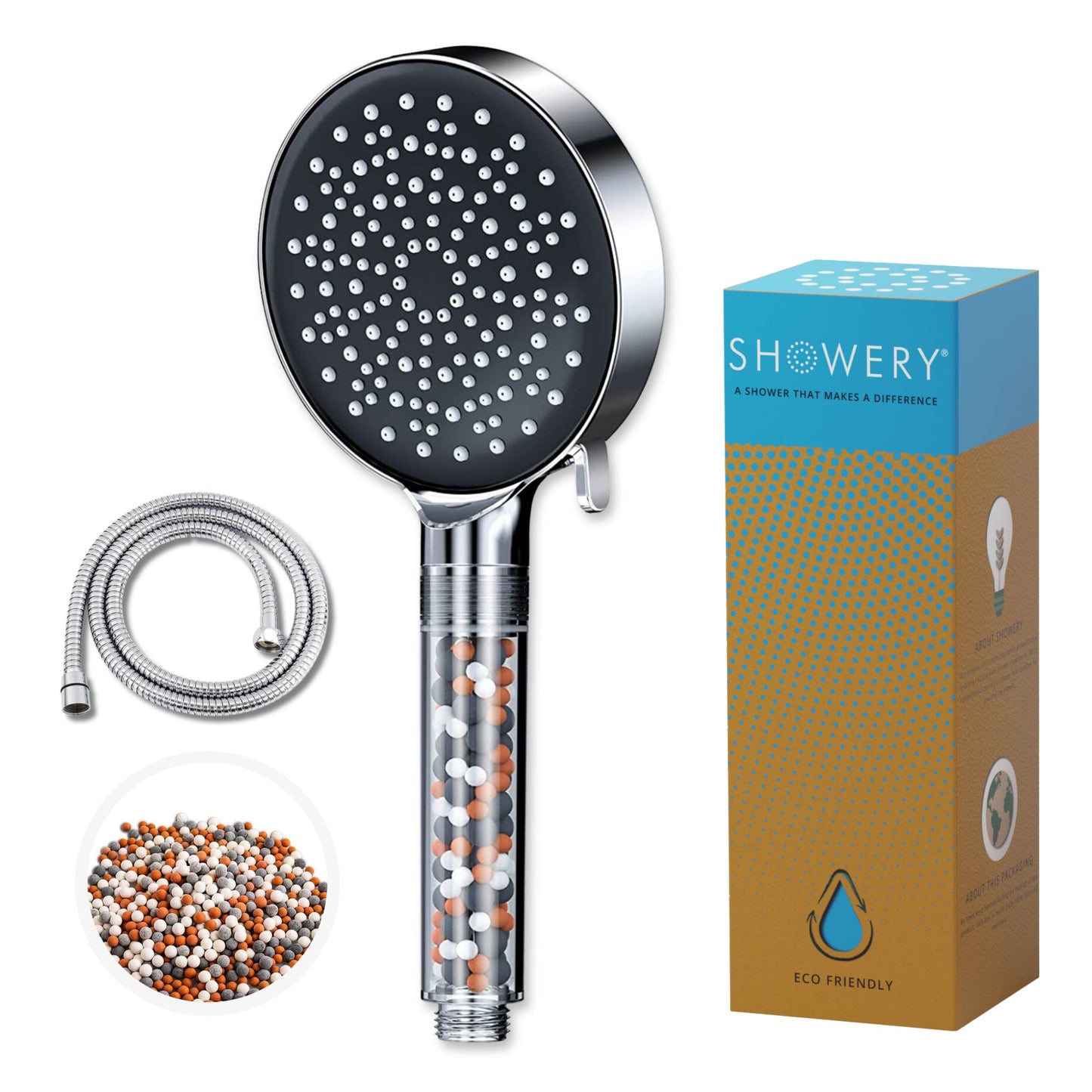 Showery® EcoFlow 2.0 - Best Shower Head For Low Water Pressure3Showery UK