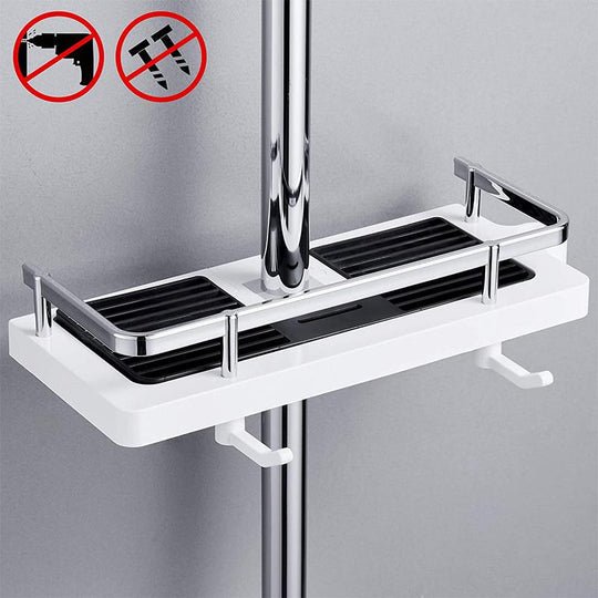 Showery® No Drill Shower Caddy - Effortless Shower Rail Installation2Showery UK